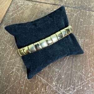 Napier Vintage Gold Tone‎ Square Link Bracelet